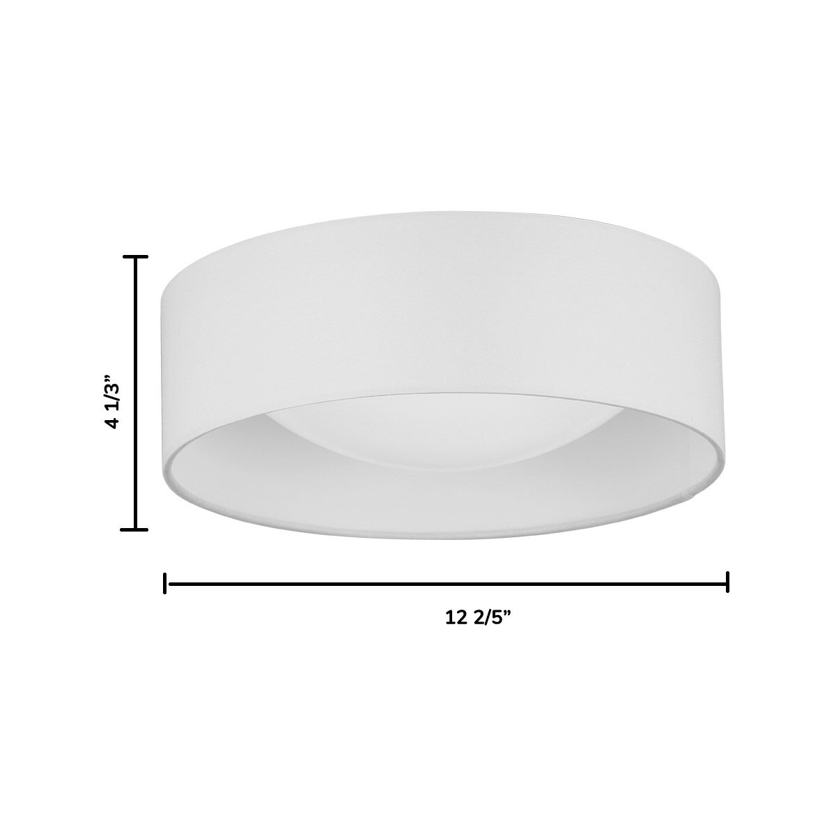 Orme LED 12.4 inch White Flush Mount Ceiling Light
